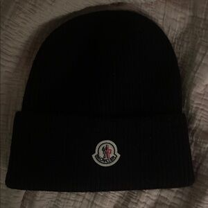 Moncler Classic Black Knit Hat